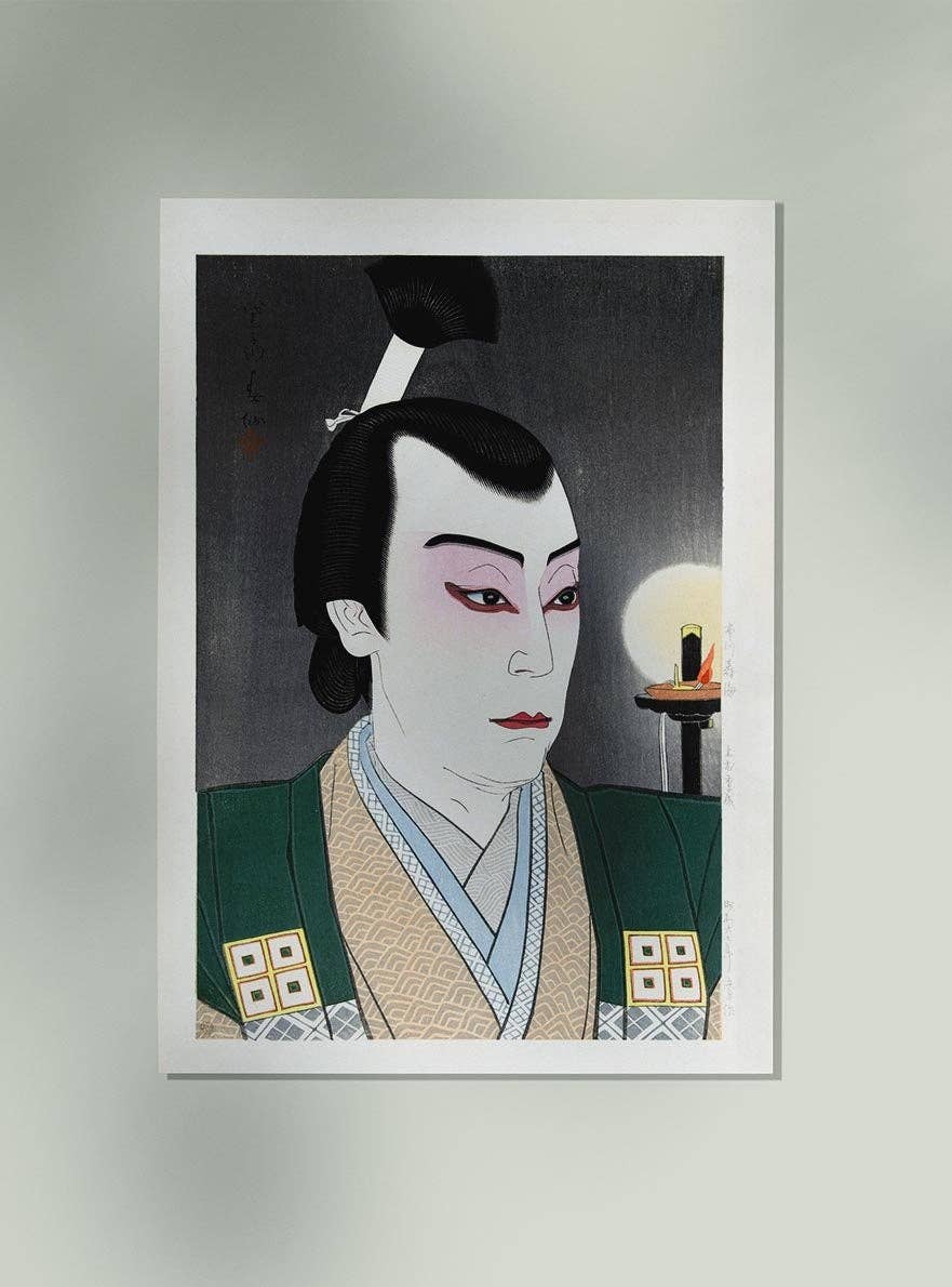 Actor japonés de Natori Shunsen