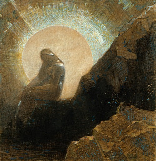 Melancholy (1876) by Odilon Redon