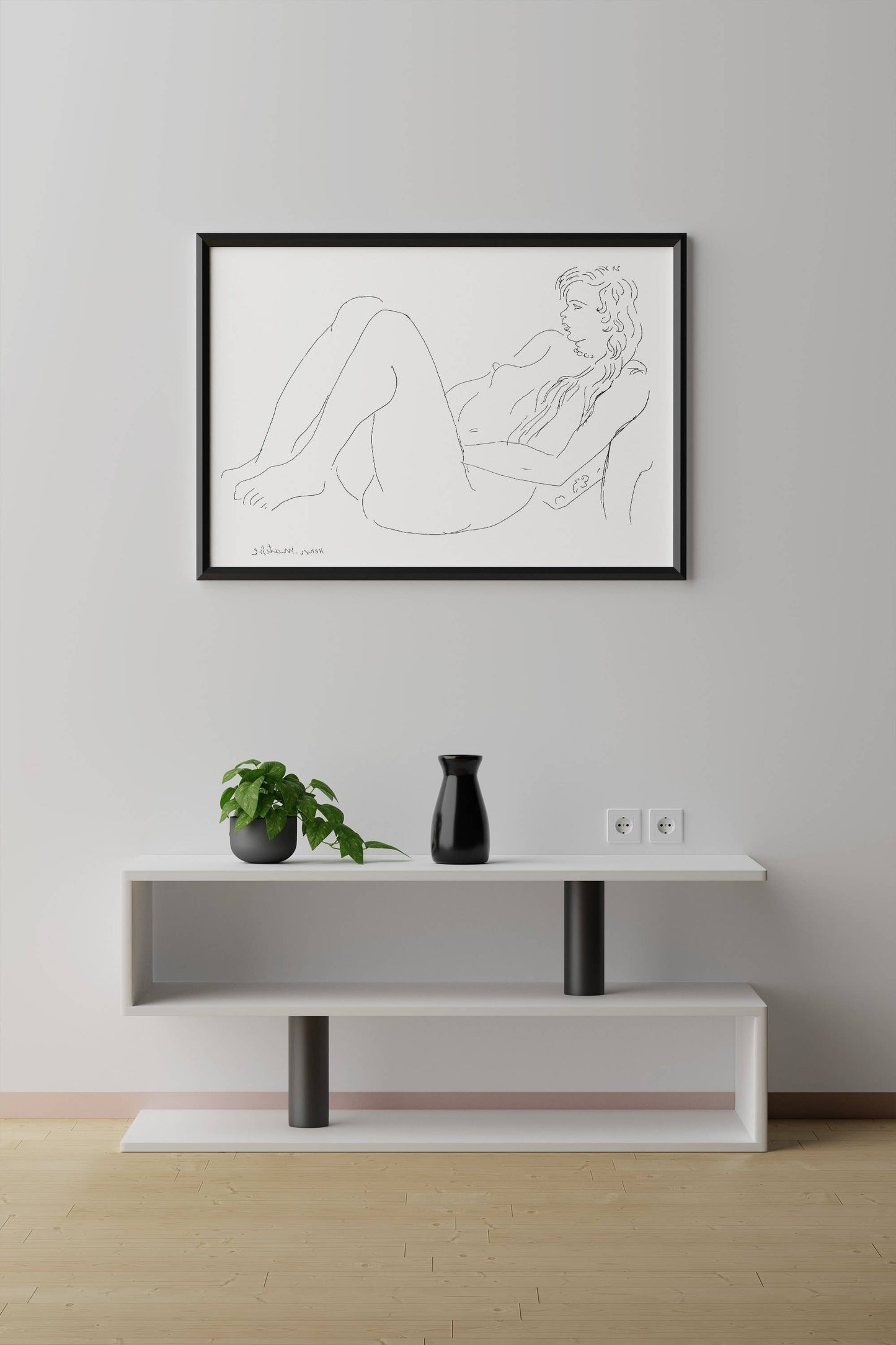 Desnudo con collar y pelo largo (1920) de Henri Matisse