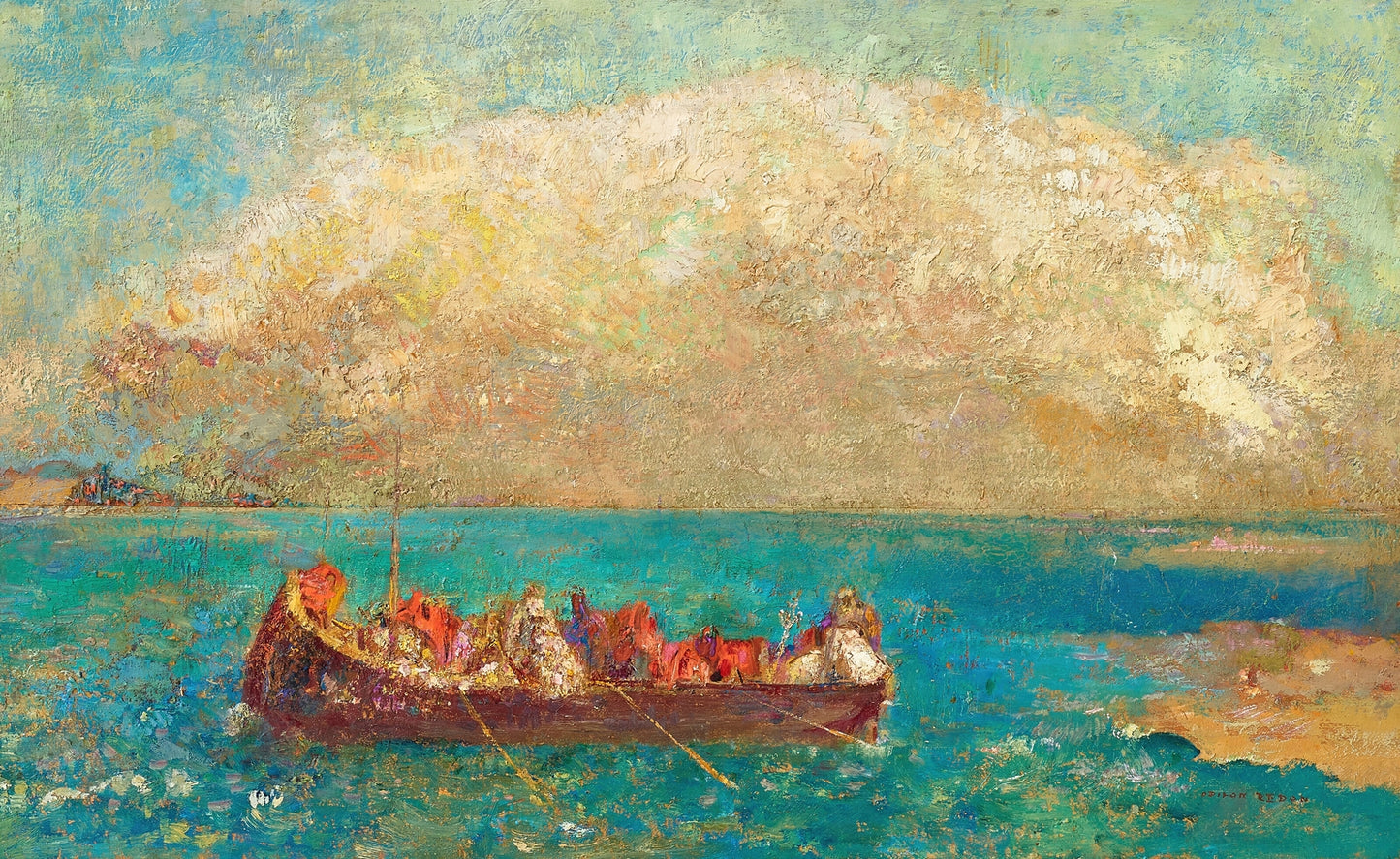 La barca aux âmes inanimées de Odilon Redon