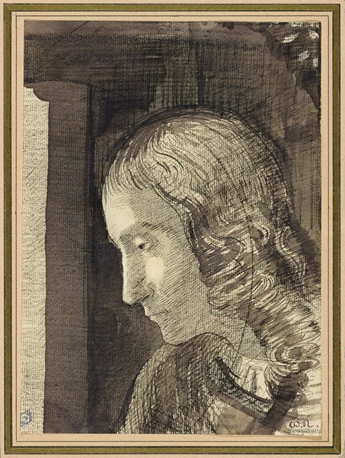 Head to the left by Odilon Redon