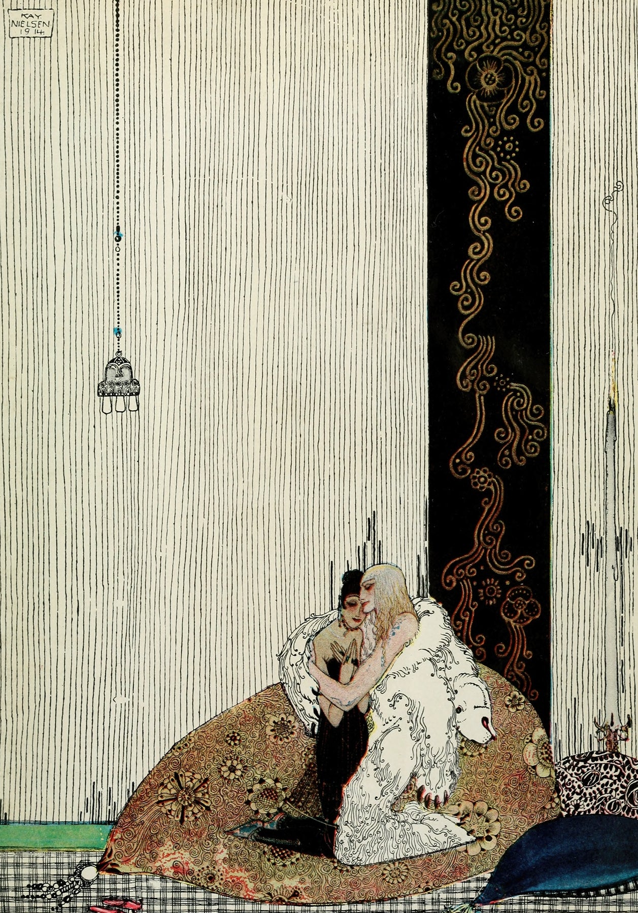 East of the sun and west of the moon pl 07 (1922) by Kay Rasmus Nielsen