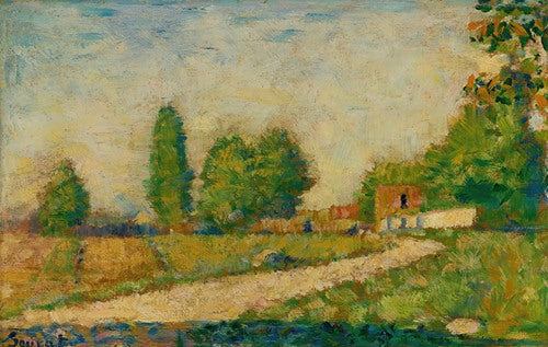 Au Bord Du Village by Georges Seurat