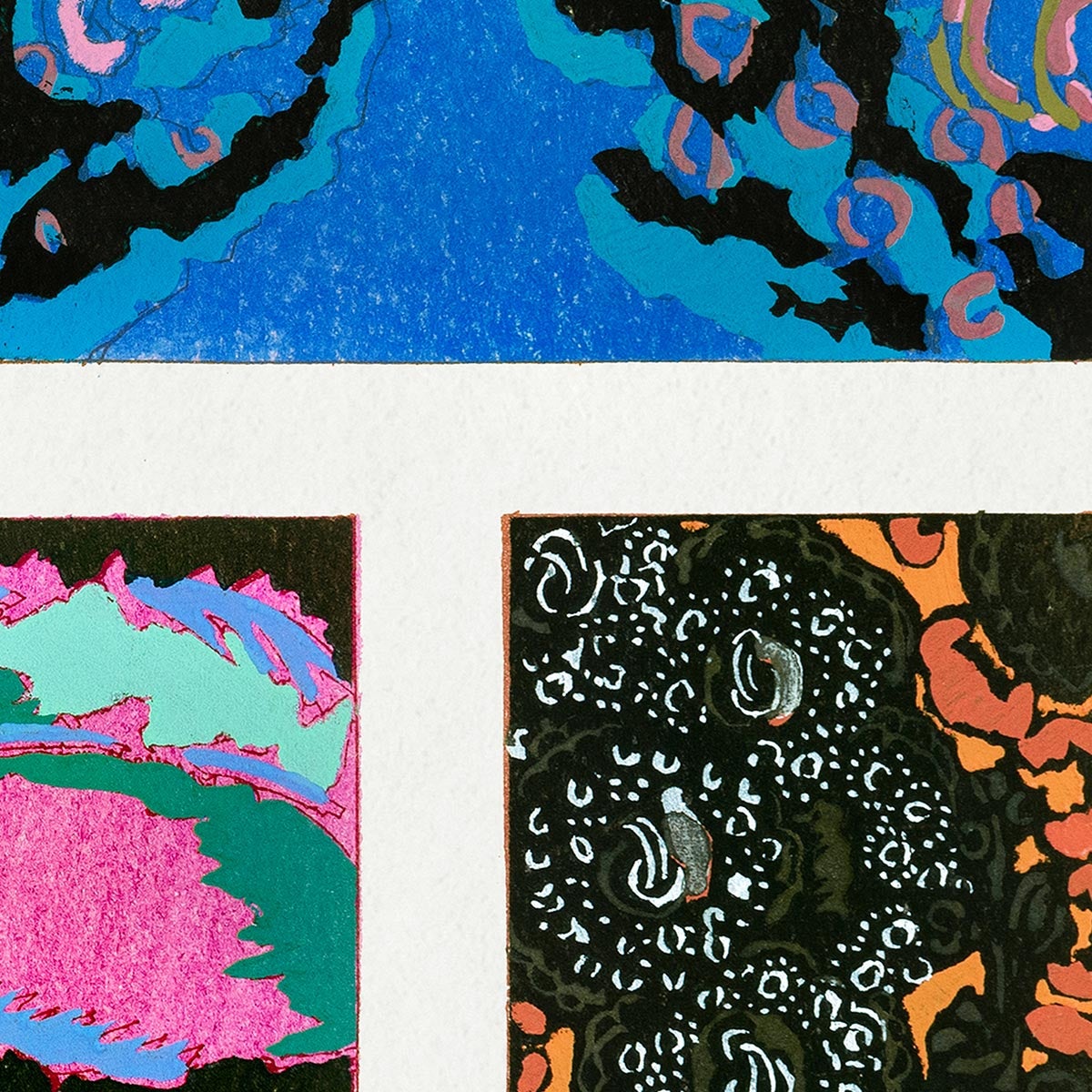 Patrón floral Art Déco, variación 9 de Édouard Bénédictus