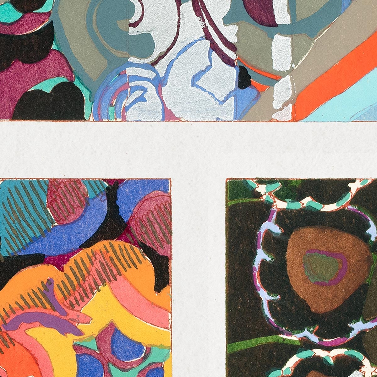 Vintage Art Deco Pattern, Variation 7 by Édouard Bénédictus