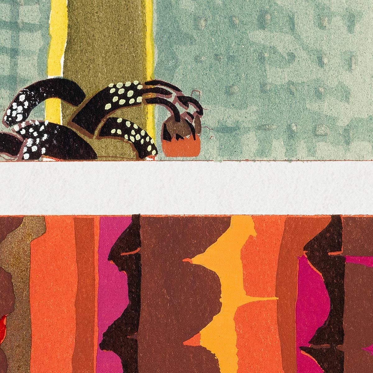 Patrón Art Déco floral geométrico vintage, variación 19 de Édouard Bénédictus