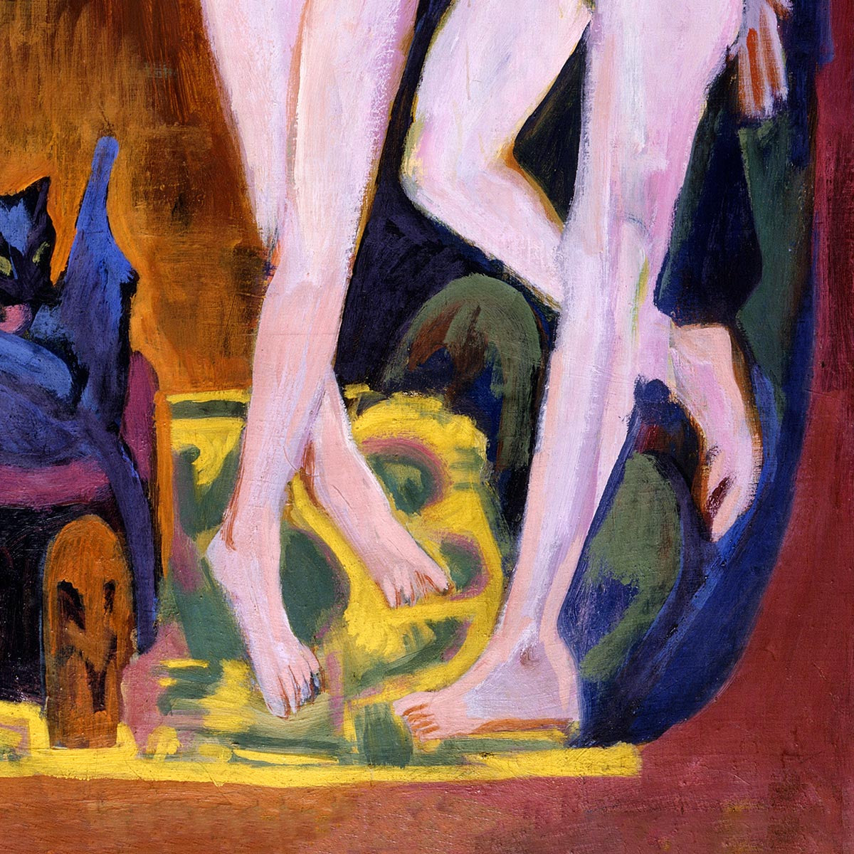 Dos desnudos en una habitación de Ernst Kirchner