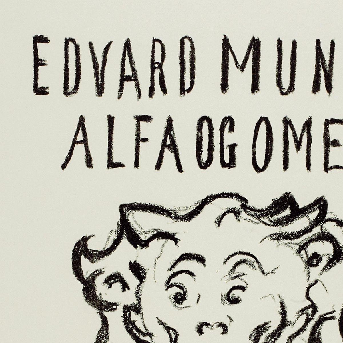 Póster de arte Alfa y Omega de Edvard Munch