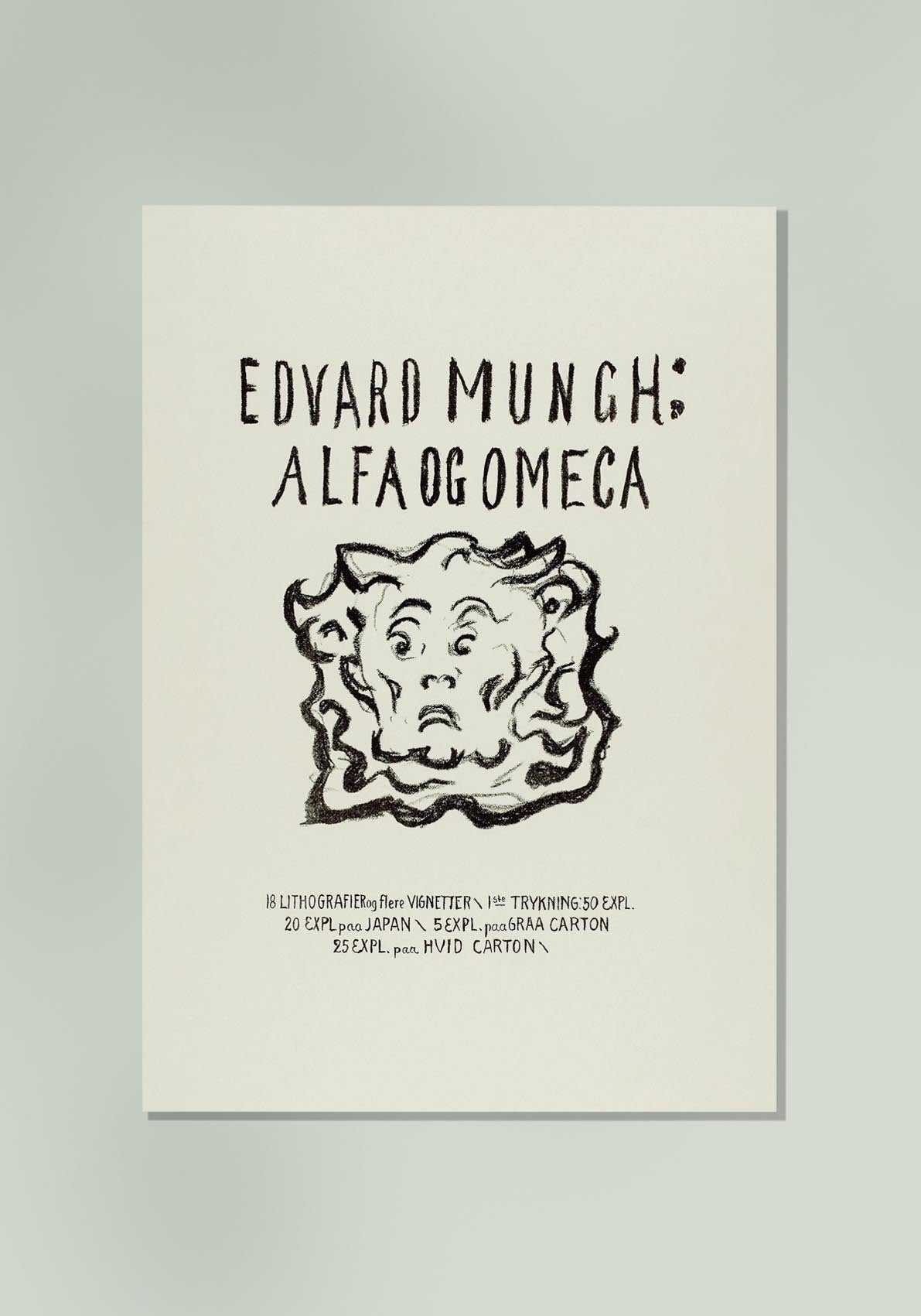 Póster de arte Alfa y Omega de Edvard Munch