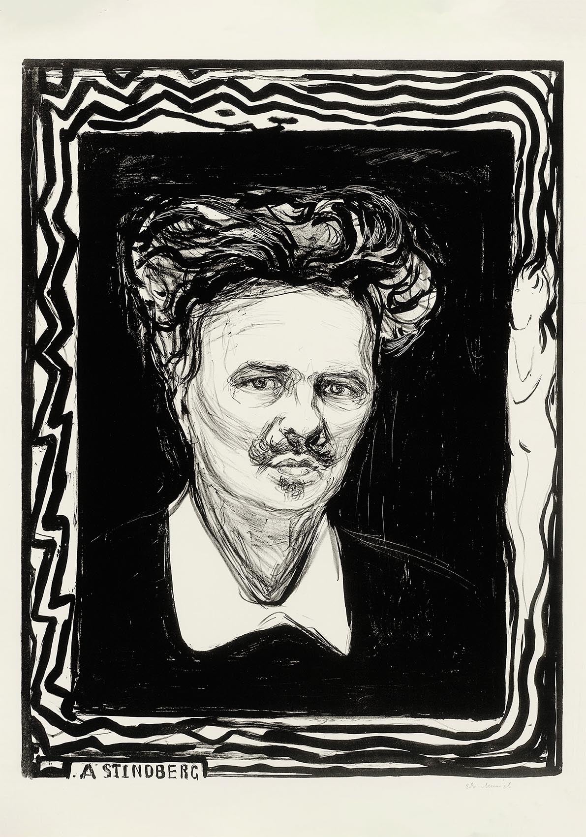 Póster artístico de "August Strindberg" de Edvard Munch