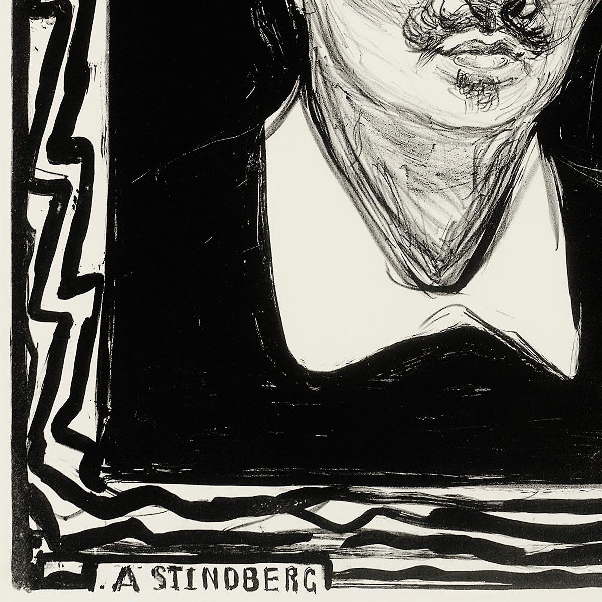 Póster artístico de "August Strindberg" de Edvard Munch