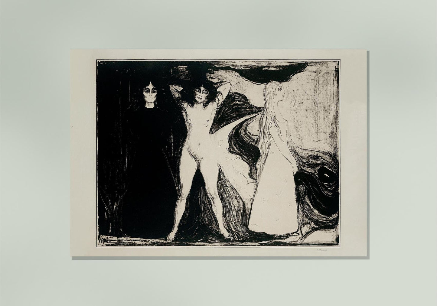 Edvard Munch Das Weib Arte Póster