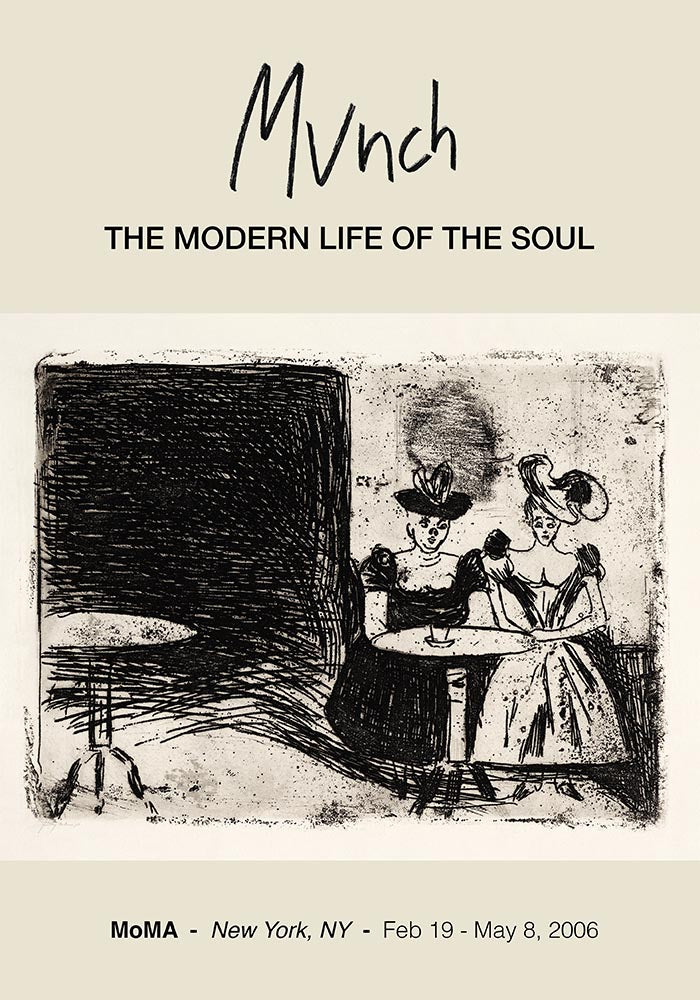 Afiche de la exposición Night Café Munch