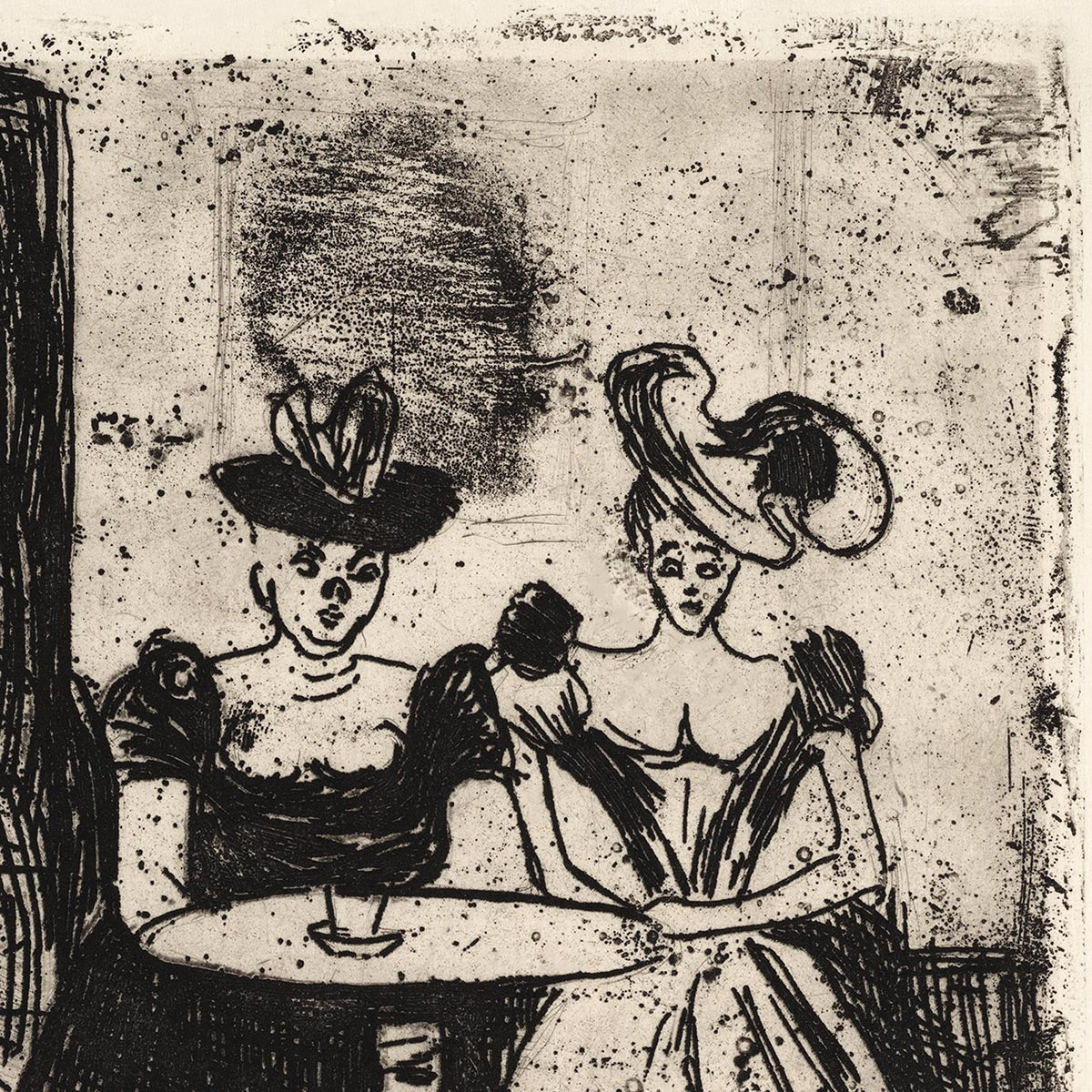 Póster artístico de la cafetería nocturna de Edvard Munch