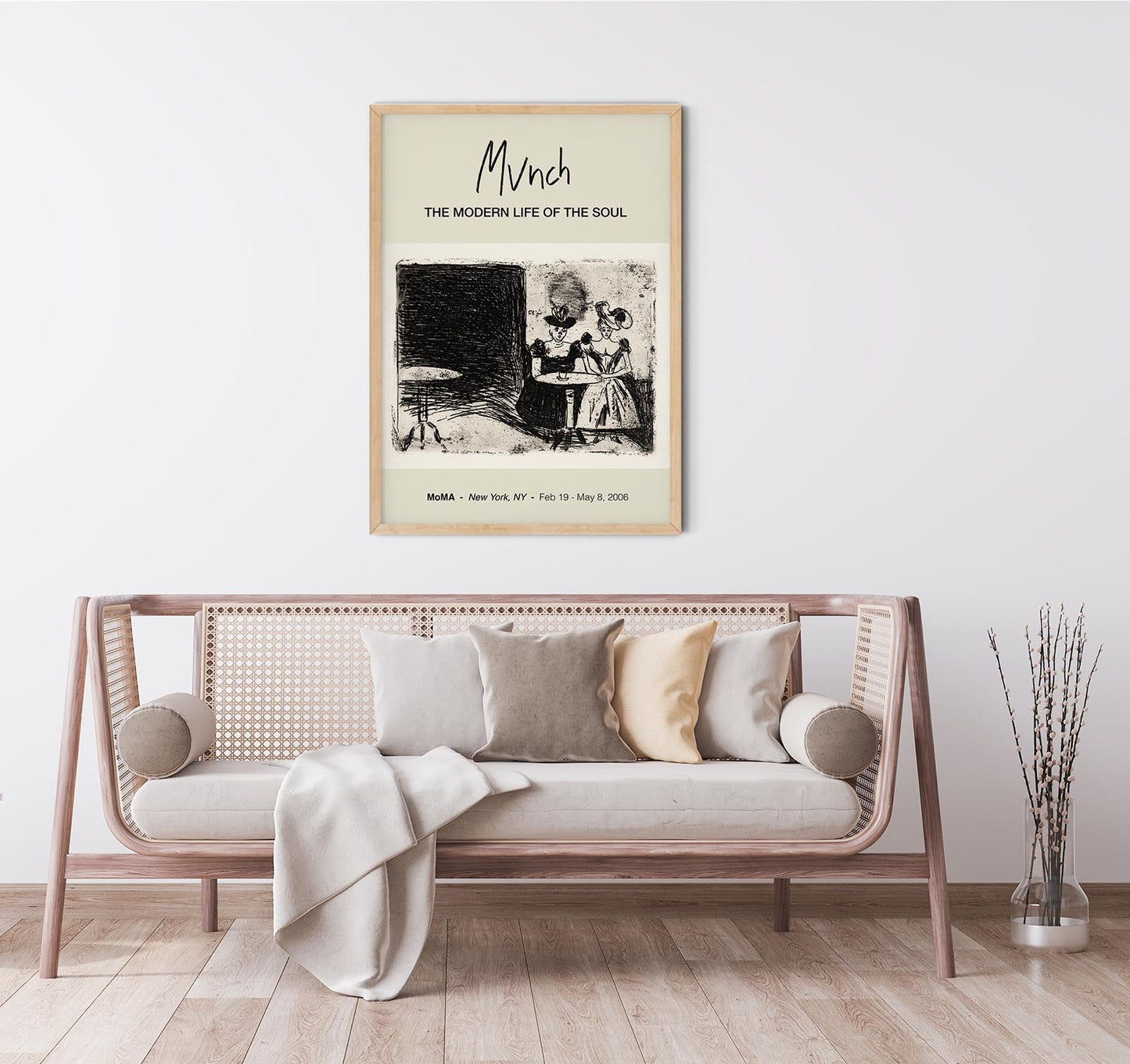 Afiche de la exposición Night Café Munch