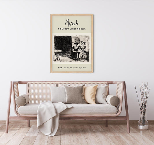 Night Café Munch Exhibition Poster