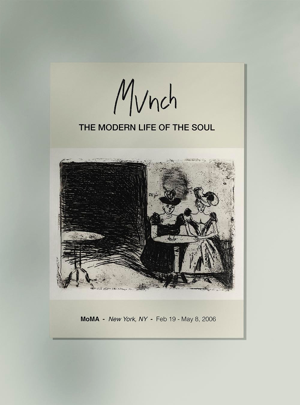 Afiche de la exposición Night Café Munch