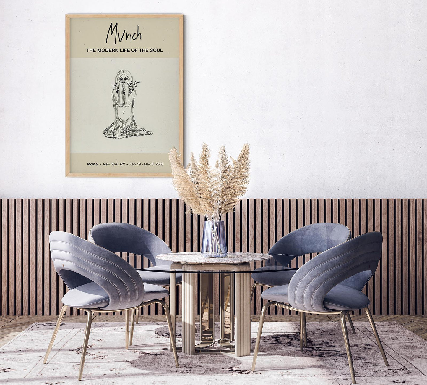 Póster de la exposición Omega y la flor Munch