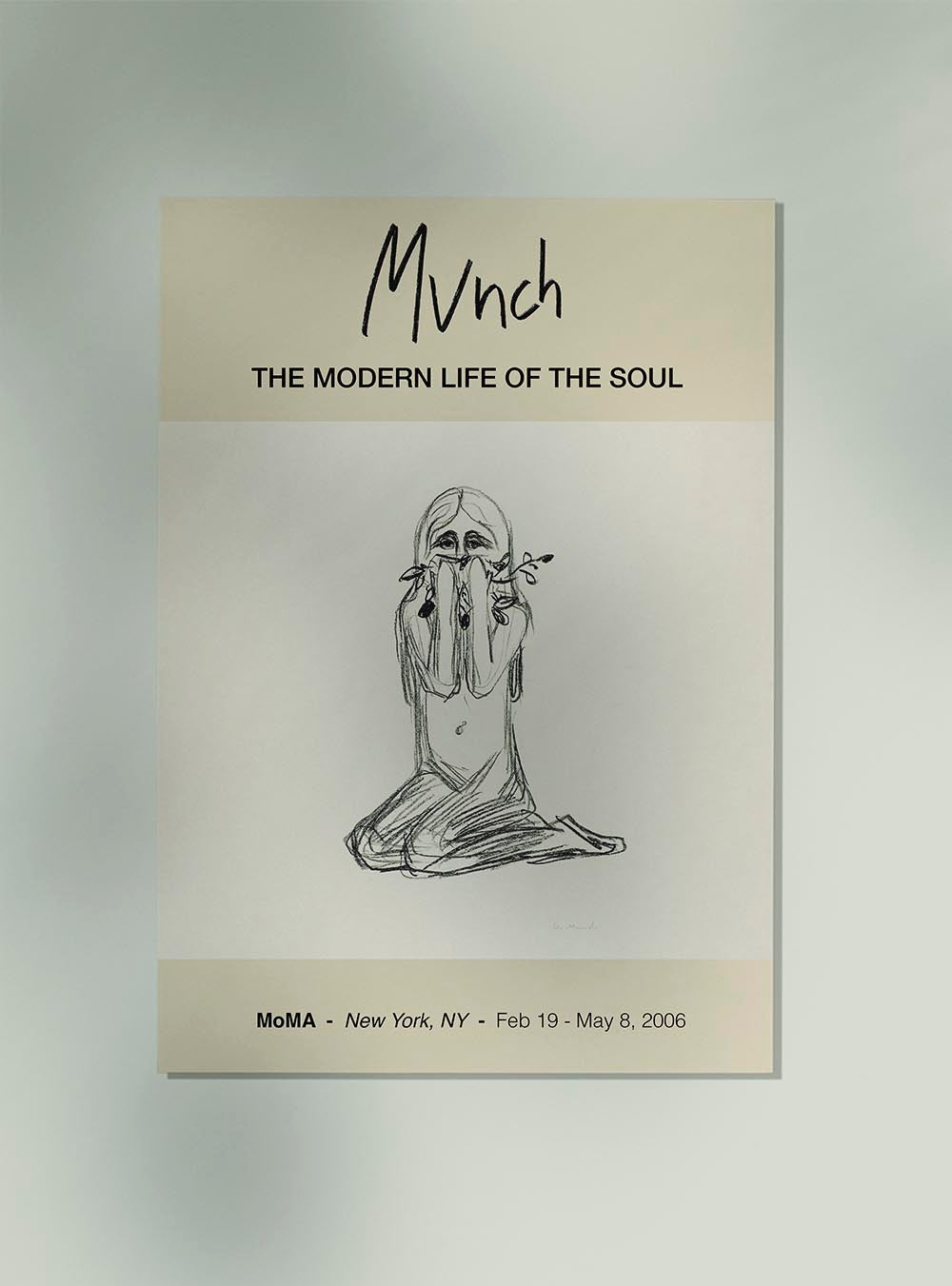 Póster de la exposición Omega y la flor Munch