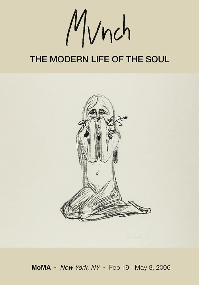 Póster de la exposición Omega y la flor Munch