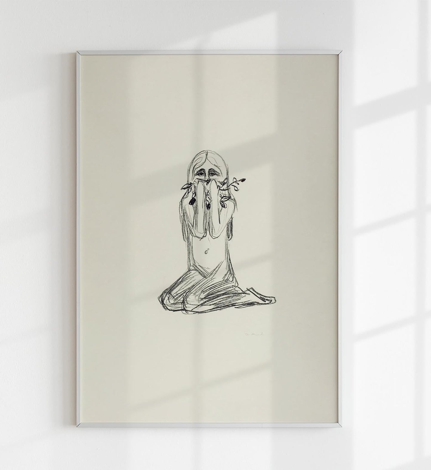 Póster de Omega y la flor de Edvard Munch