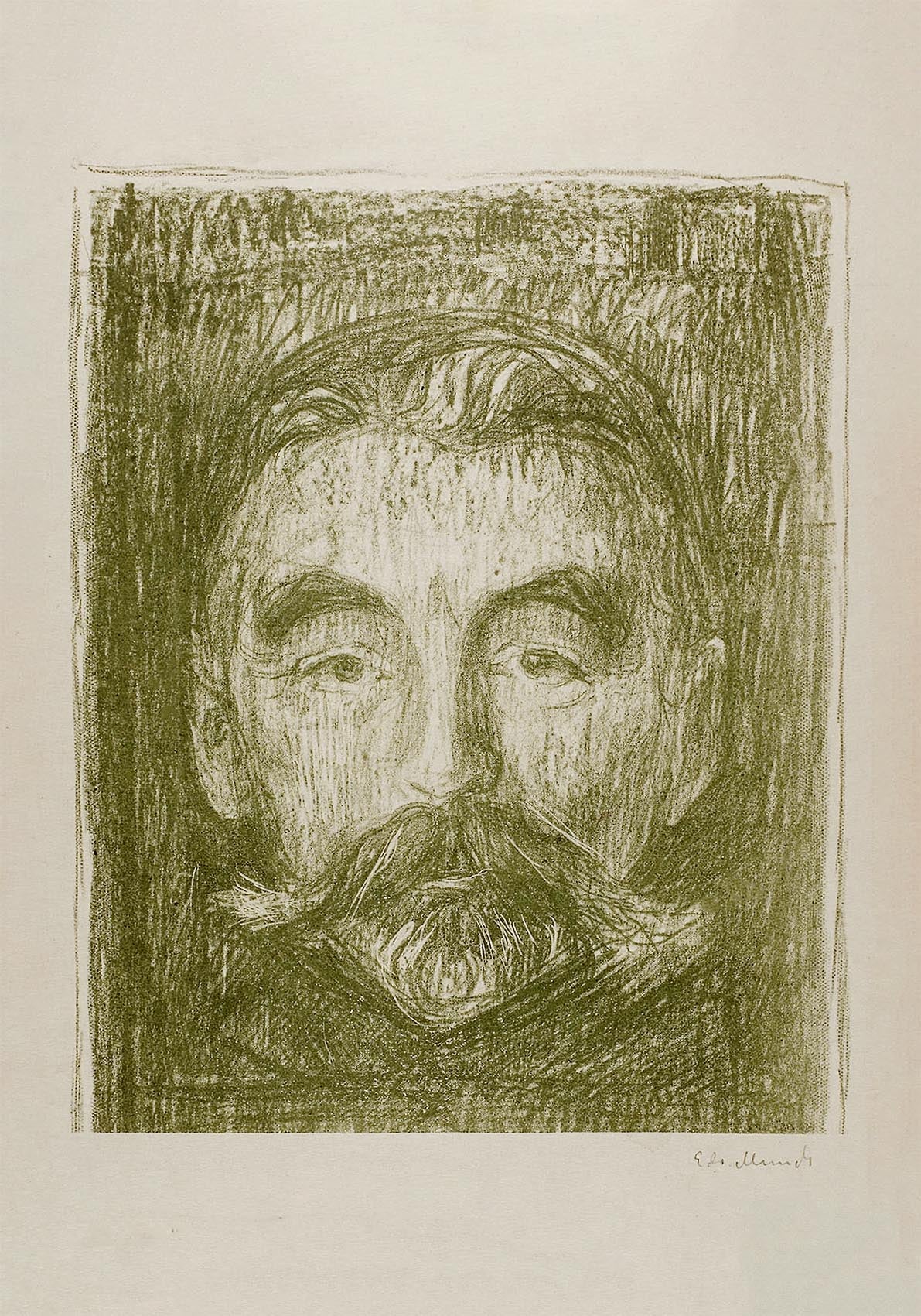 Póster artístico de Edvard Munch "Stéphane Mallarmé"