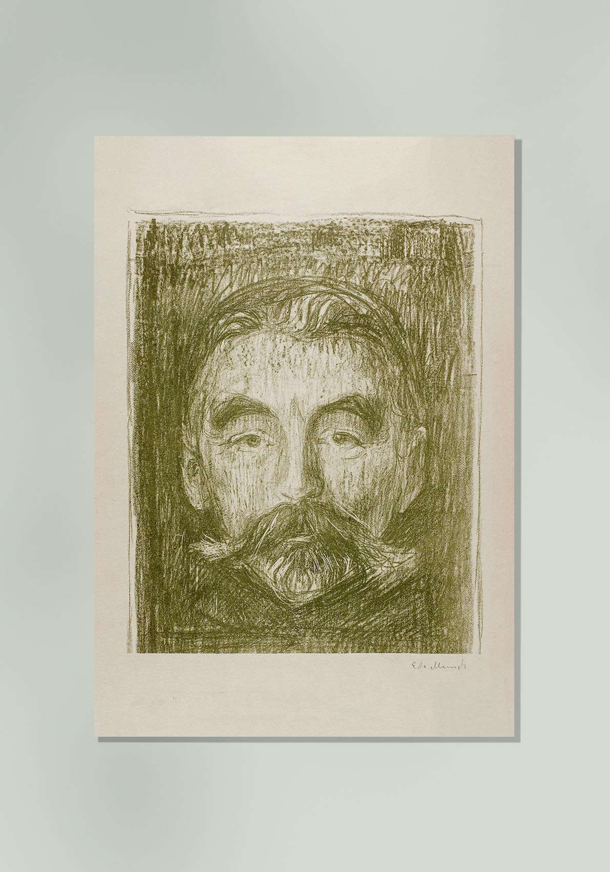 Póster artístico de Edvard Munch "Stéphane Mallarmé"