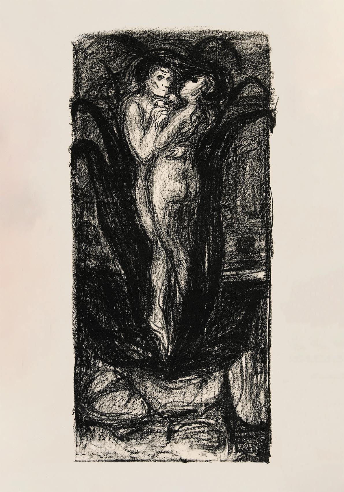 Póster artístico de La flor del amor de Edvard Munch