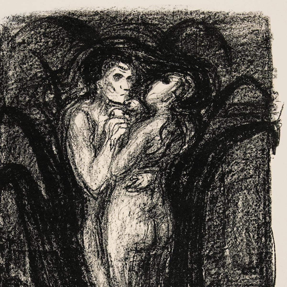 Póster artístico de La flor del amor de Edvard Munch