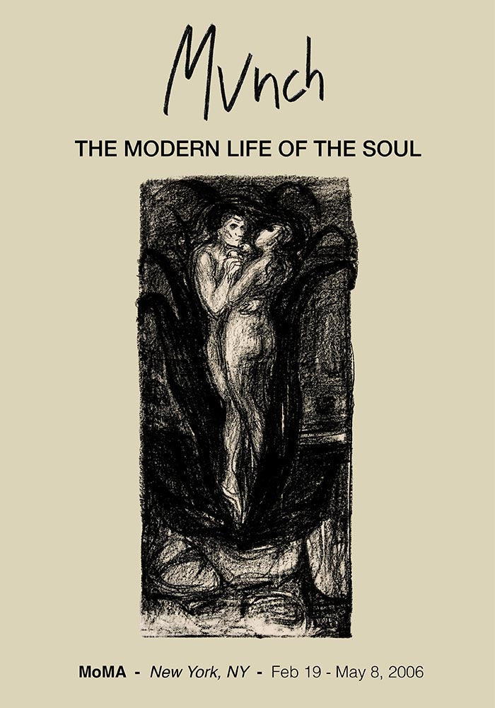 Cartel de la exposición La flor del amor de Munch