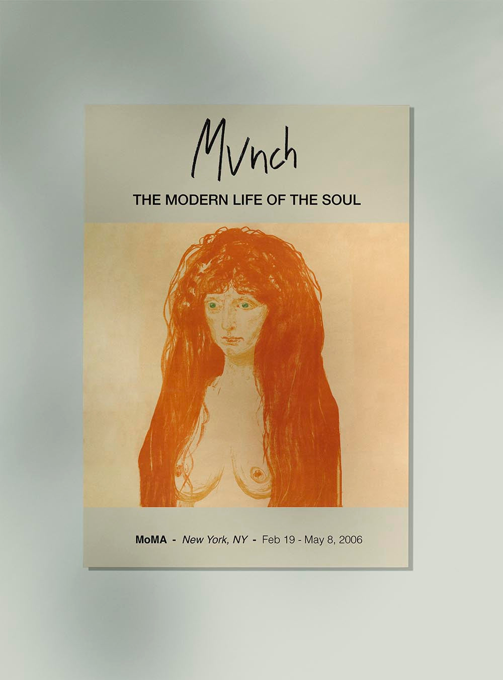 El cartel de la exposición Sin Munch