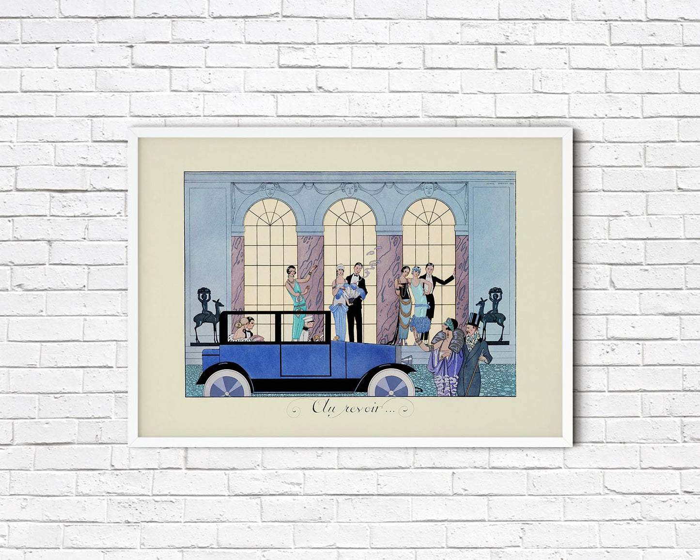 Cartel vintage de "Au Revoir"