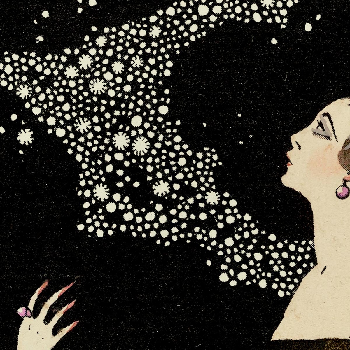 La Voie Lactée Vintage Póster