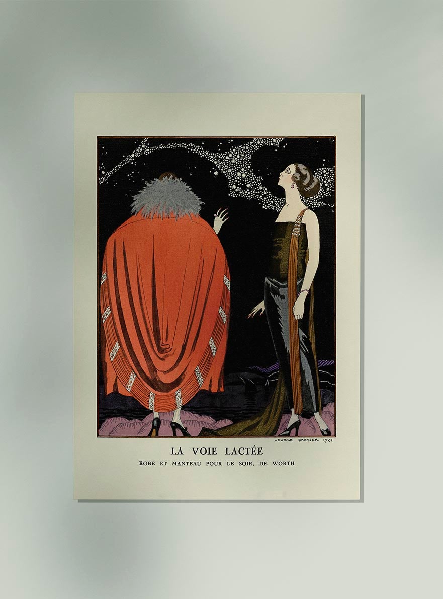 La Voie Lactée Vintage Póster