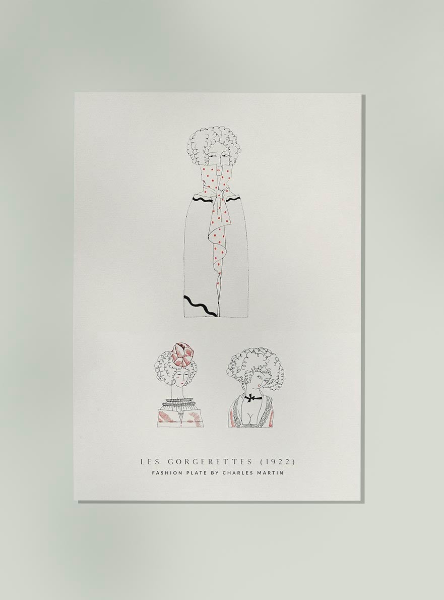 Póster Les Gorgerettes Vintage