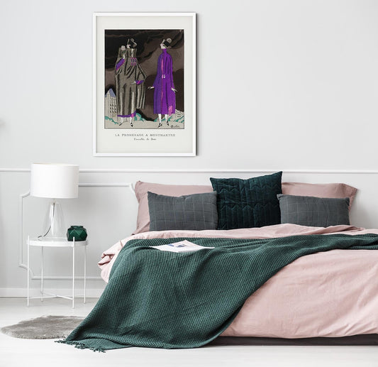 Póster vintage de La Promenade en Montmartre