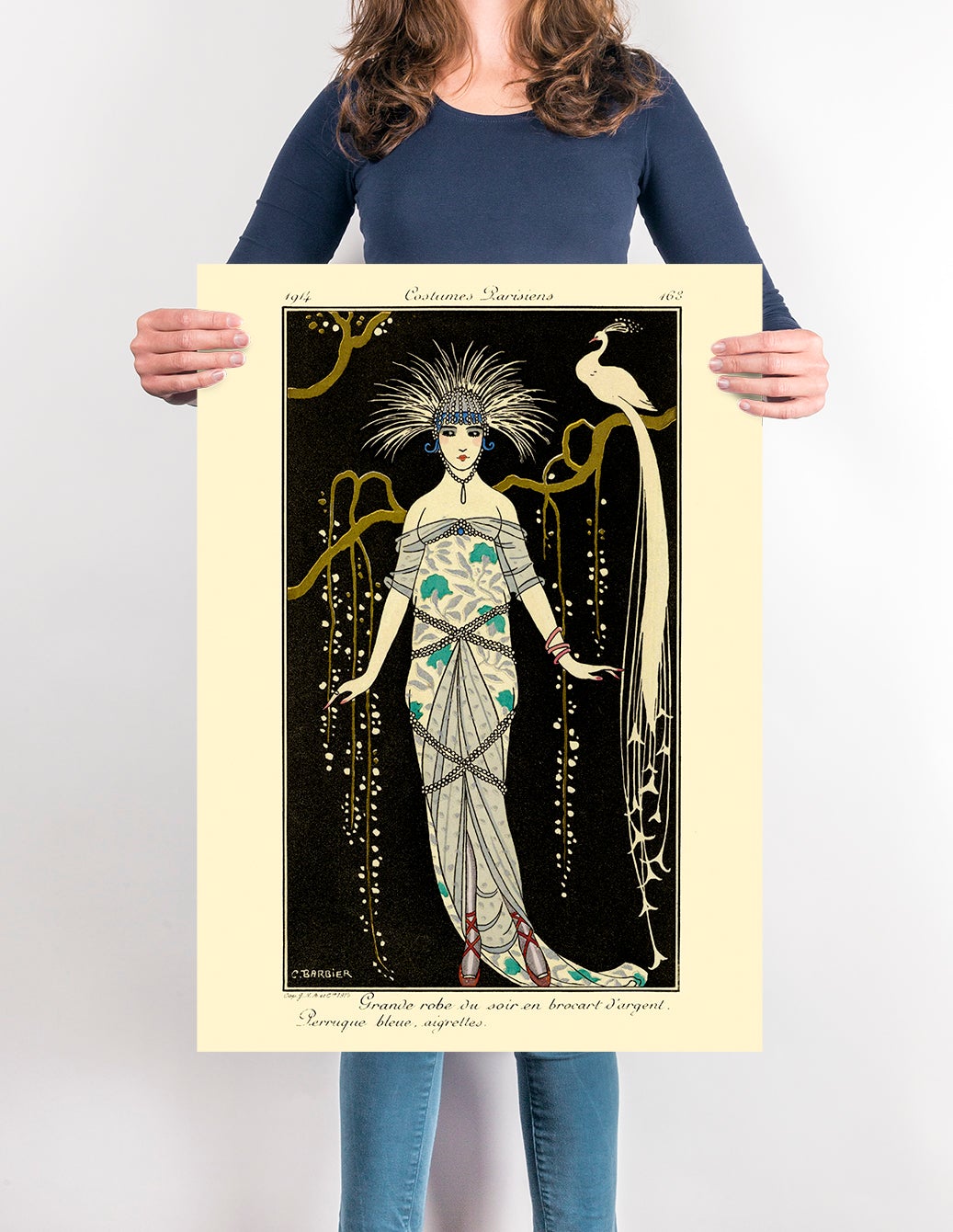 Disfraces Parisiens Vintage Póster de moda francesa de George Barbier