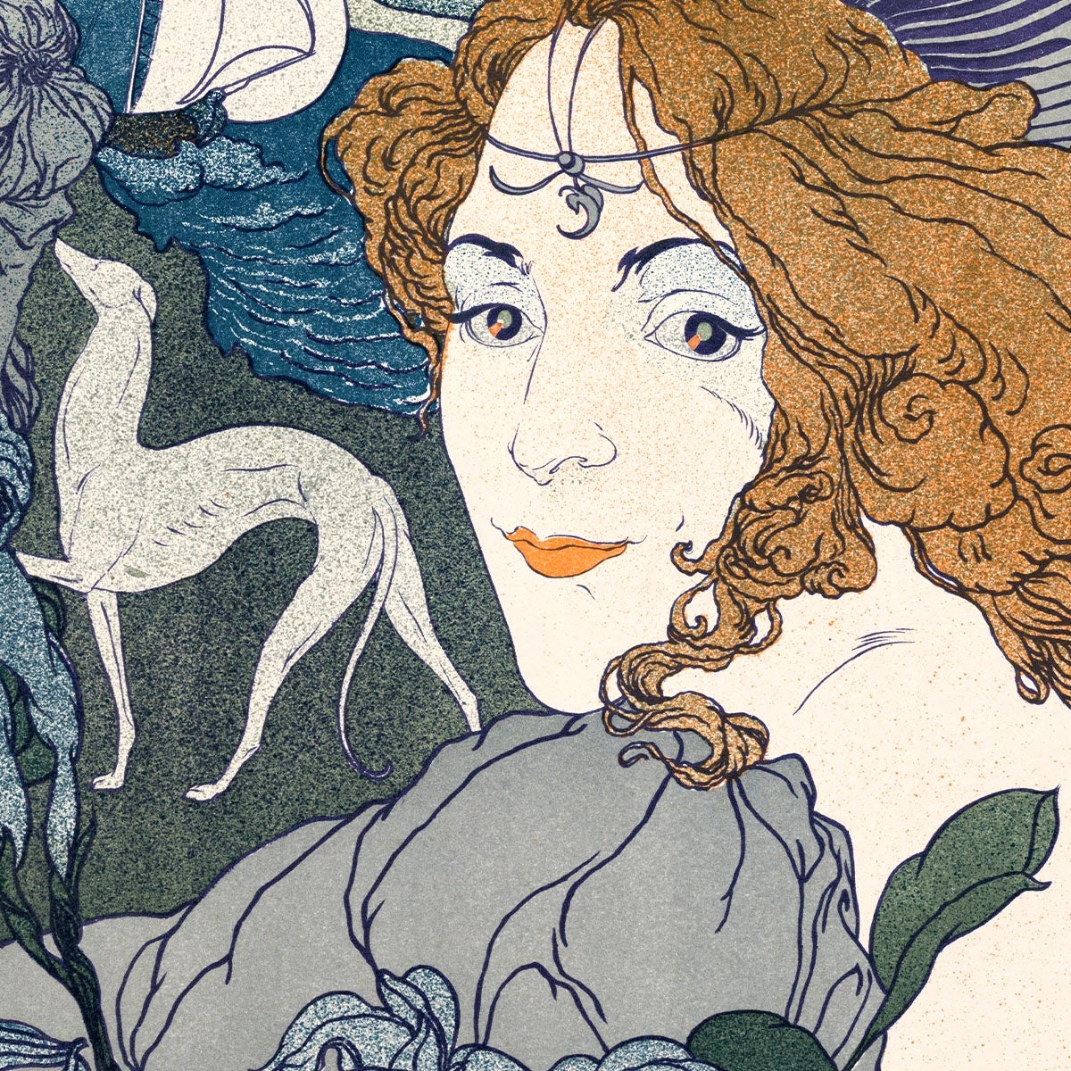 Póster Exposición Mujer y Perro Georges de Feure