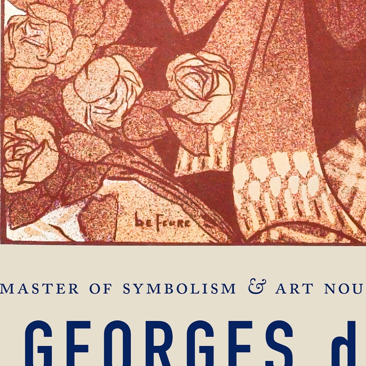 Póster Georges de Feure Chansons d'Atelier