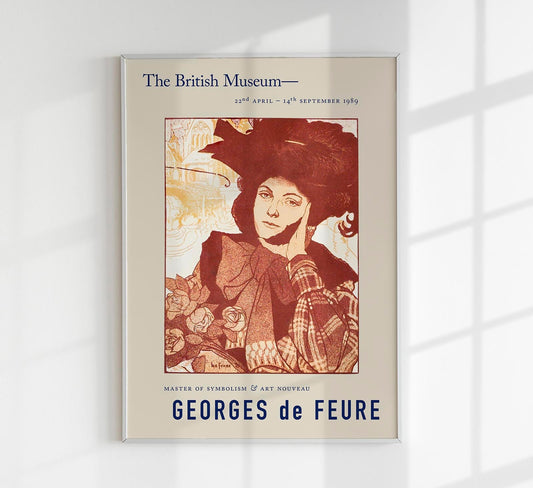Póster Georges de Feure Chansons d'Atelier
