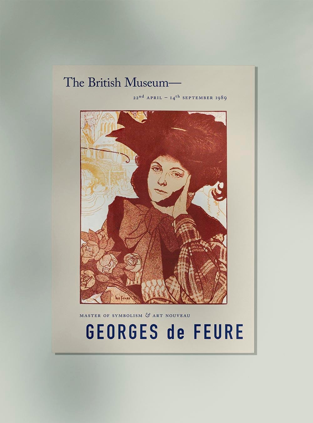Póster Georges de Feure Chansons d'Atelier