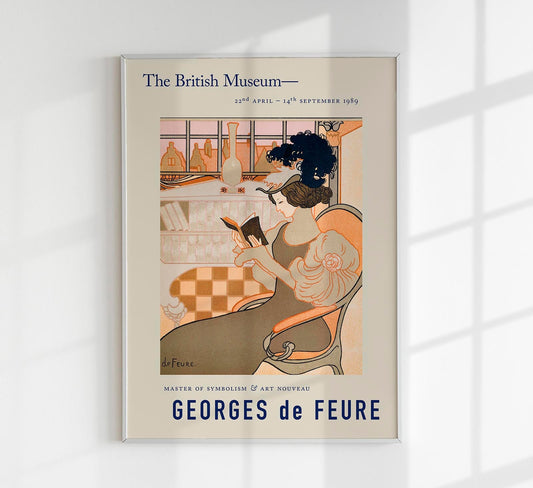 Póster de los deseos de Año Nuevo de Octave de Georges de Feure