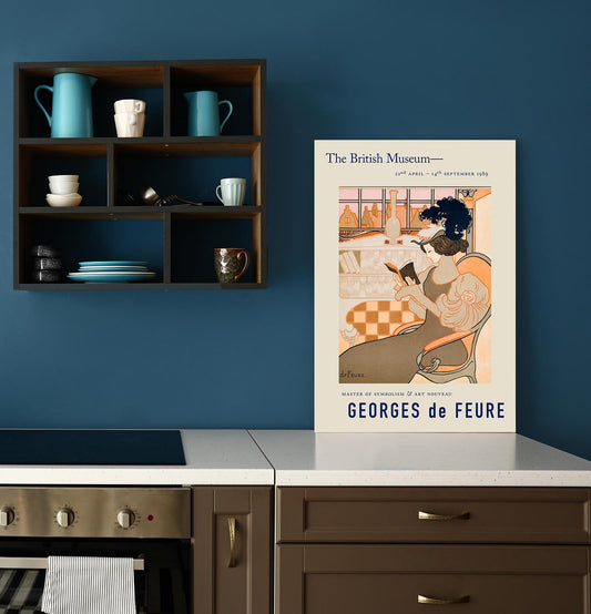 Póster de los deseos de Año Nuevo de Octave de Georges de Feure