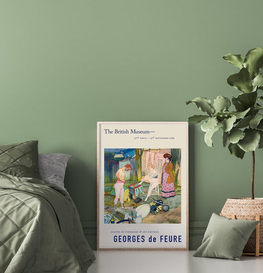 Cartel de la exposición Georges de Feure Le Cirque Corvi