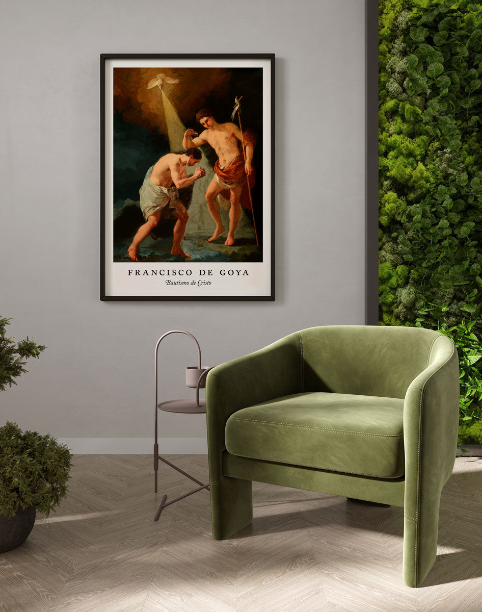 Bautismo de Cristo Francisco de Goya Exhibition Poster – Rock