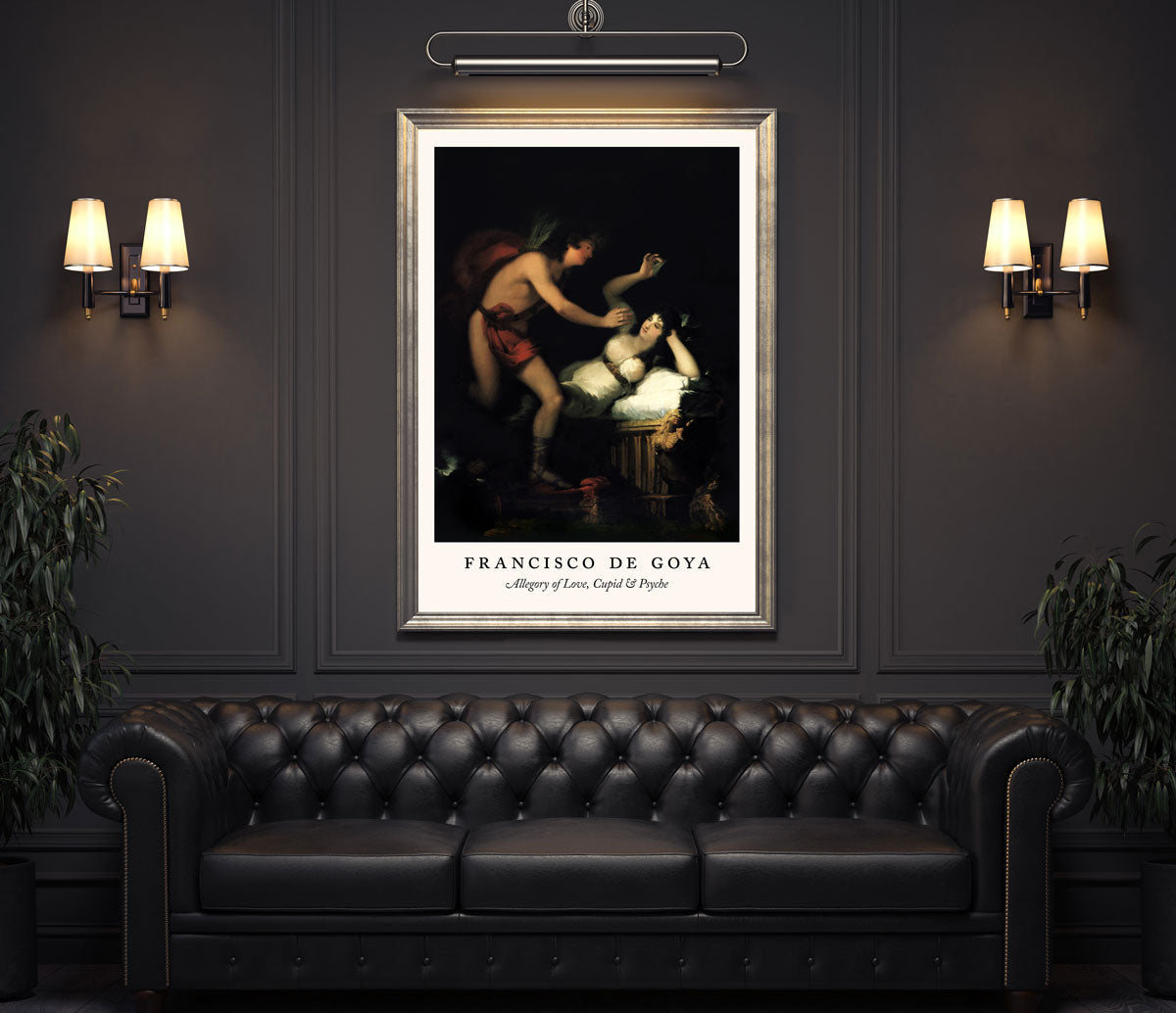 Allegory of Love, Cupid & Psyche - Francisco de Goya Exhibition Poster