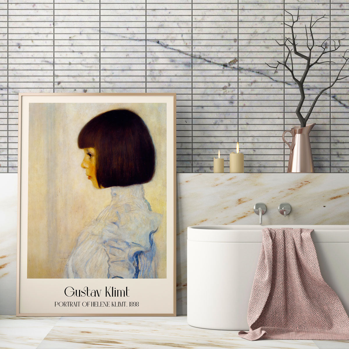 Retrato de Helene Klimt por Gustav Klimt