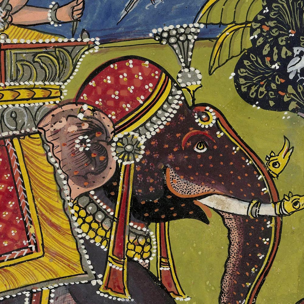 Conjunto de 3 láminas de dioses hindúes