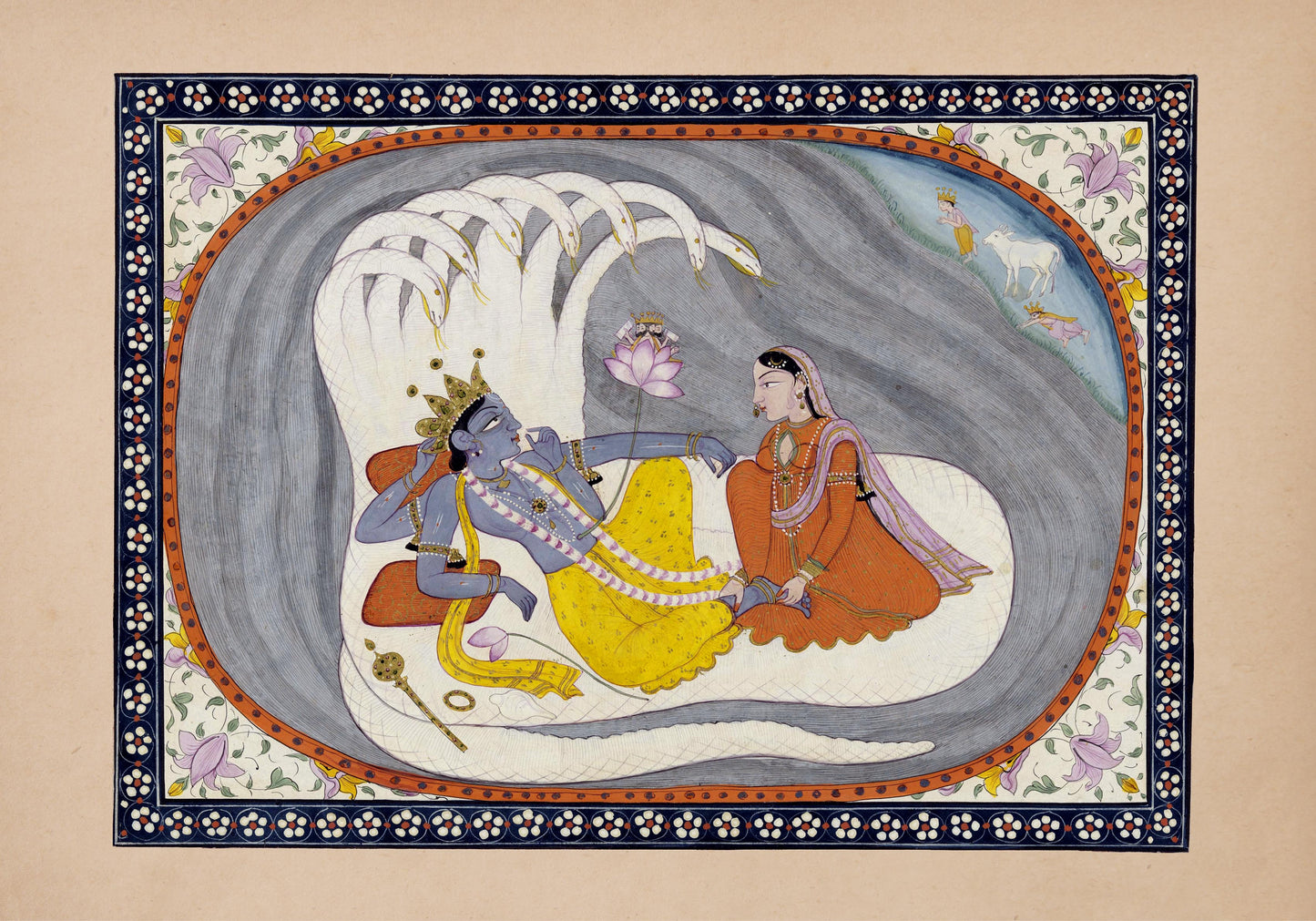 Conjunto de 3 láminas de dioses hindúes