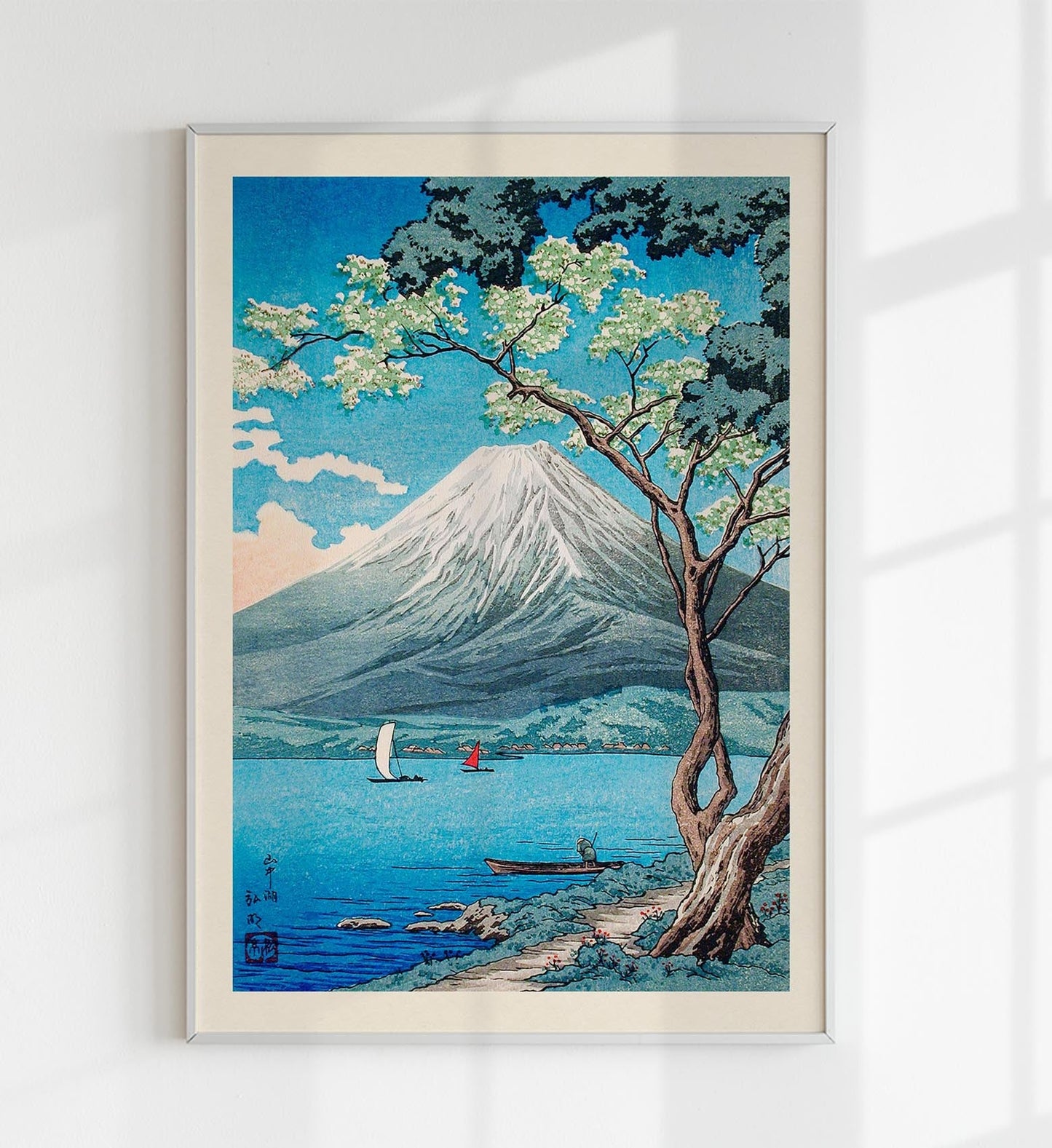 El monte Fuji desde el lago Yamanaka, de Takahashi Shōtei